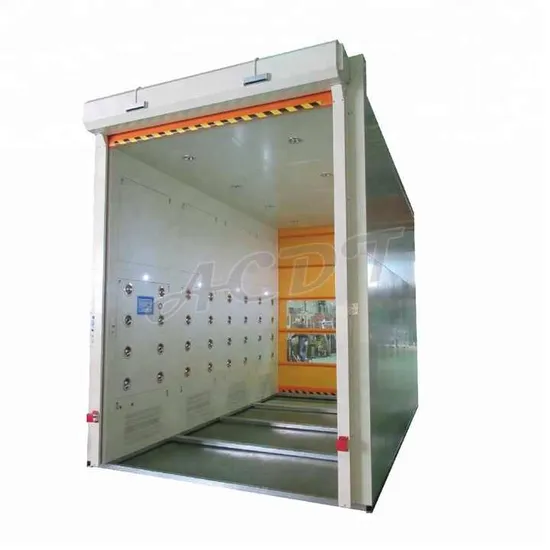 CE Standard Stainless Steel Class100 Laminar Flow Clean Room Air Shower for Personnel with Nozzle